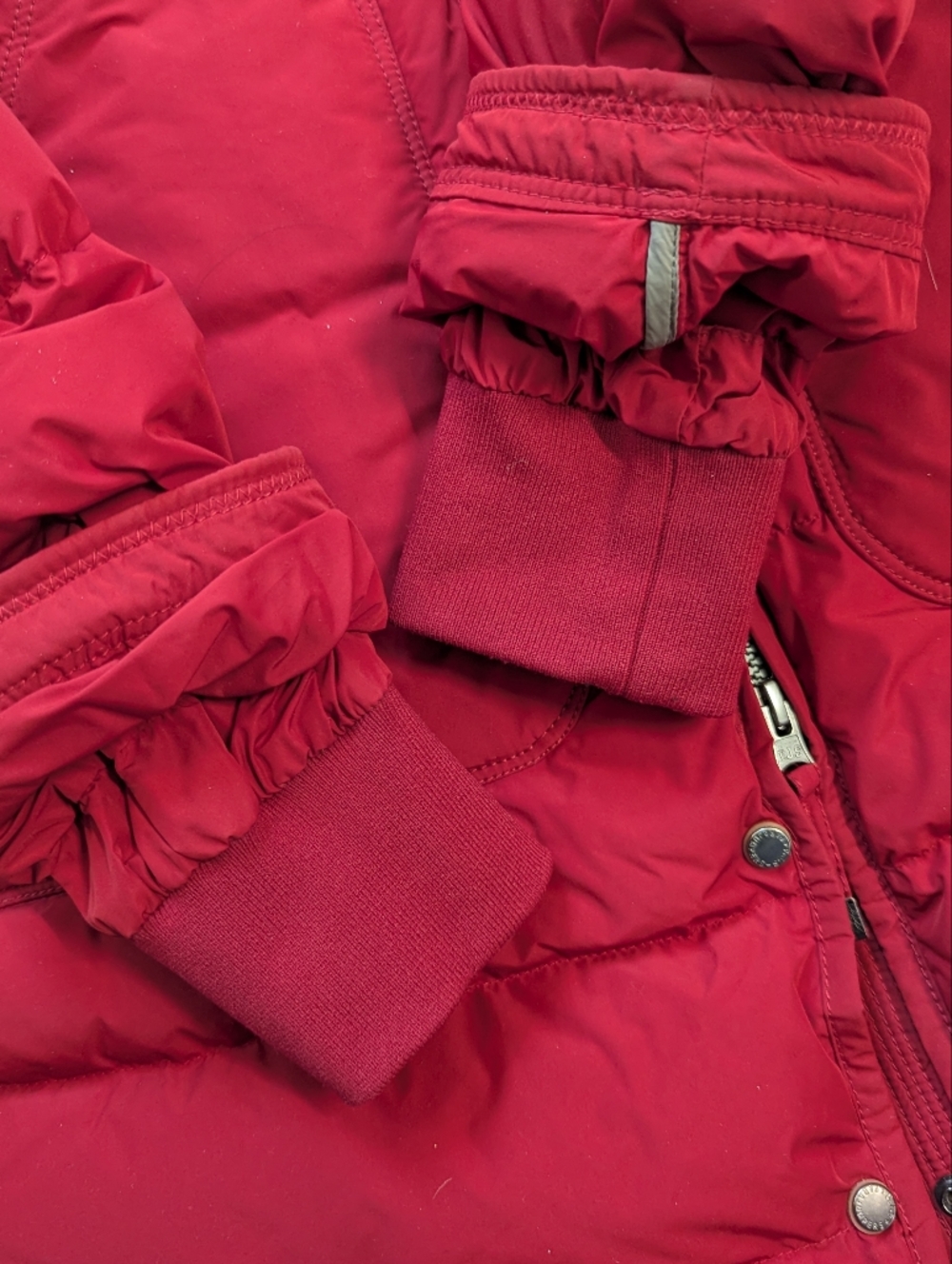 Parajumpers Light Long Bear Jacket M Red | Fur Hood Down Puffer Coat PJS - Picture 2 of 11